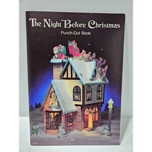 American Greetings The Night Before Christmas Punch-Out Book Unused Vintage New